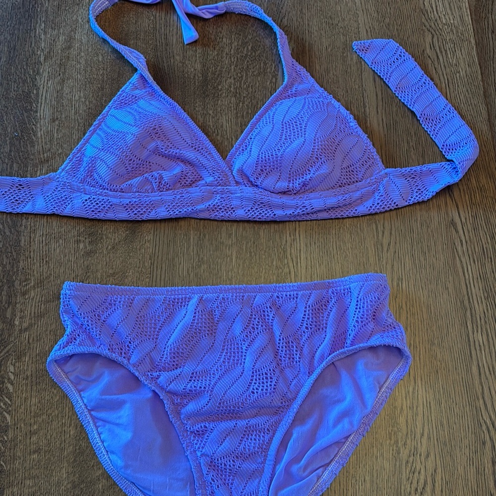 cute lavender bikini — size S. Top was worn 2-3 times; bottom never worn.